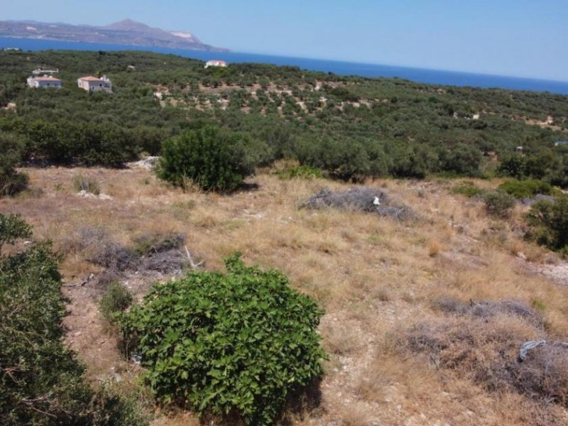 Plaka bei Chania Kreta, Plaka Chania: Erstklassiges Grundstück mit Panoramablick zu verkaufen Grundstück kaufen